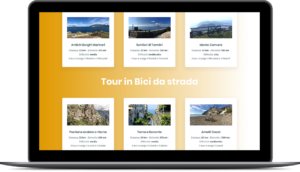 Enjoy Bike Sorrento - Sito web responsivo - Vista da tablet